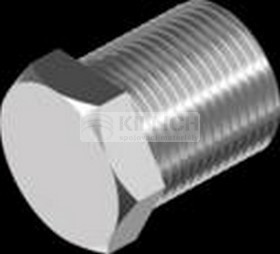 Hexagon plug R 1/2" A2 STAINLESS STEEL
