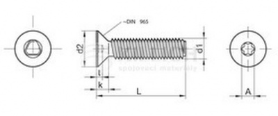 M6x16 ZINC TORX Thread forming screws DIN 7500M-TX