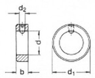 6x12x8 A1 STAINLESS STEEL Adjusting ring DIN 705/914