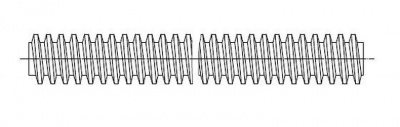 20x4x1000 A2-1.4301 STAINLESS STEEL Threaded Rod, trapezoidal thread