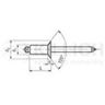 Category - DIN 7337 B Al/St Blind rivets with countersunk head, stainless steel
