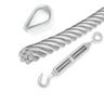 Category - Rigging hardware - Wire rope clip, Thimbles, Turnbuckles, Eye with metric thread