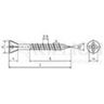 Category - Countersunk head cap cross recessed PHILLIPS CETRIS double thread HI-LOW