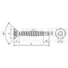 Category - Self-drilling chipboard screws TORX T20