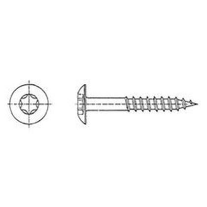 4.8x32 A2 STAINLESS STEEL Thrusshead screws for wood constructions TORX TRESPO
