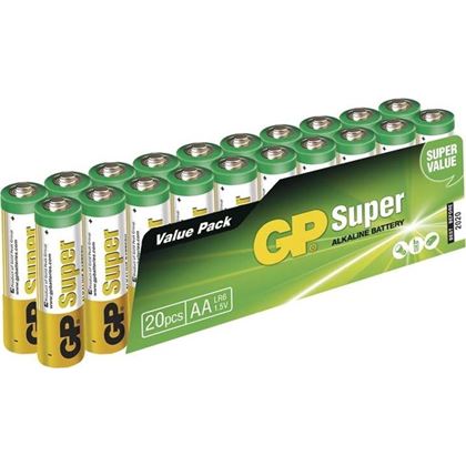 alkaline battery GP SUPER AA 1.5V, blister (20 pcs)