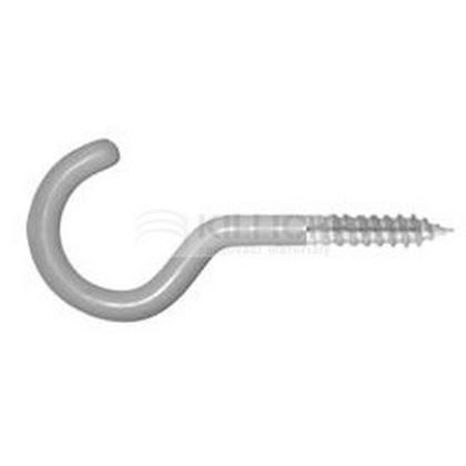 4.5x50 mm Clothline hook - white painted