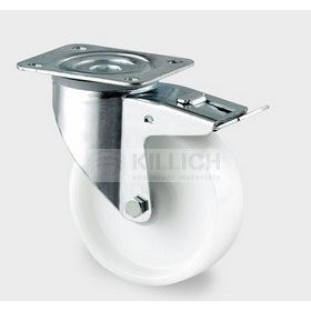 Swivel castor with total lock dia 125
