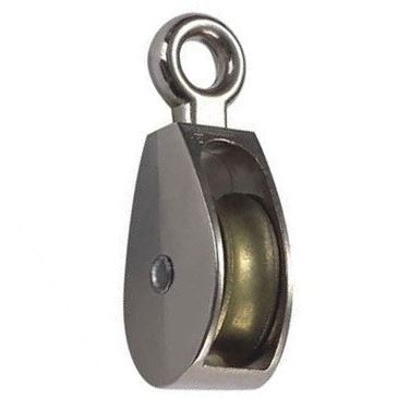 Pulley with metal coil brass/nickel 5/15