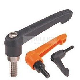 Reinforced Clamping Handles Black M12x80 95mm