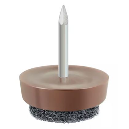 Adjustable feet 28mm brown