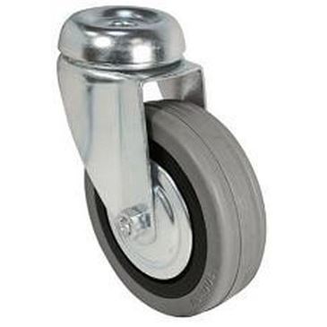 Rubber Wheel d. 80 B/H Braked