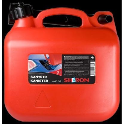 SHERON canister of fuel 5 l red