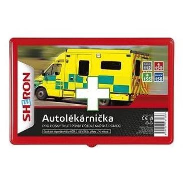 SHERON First aid kit red plastic