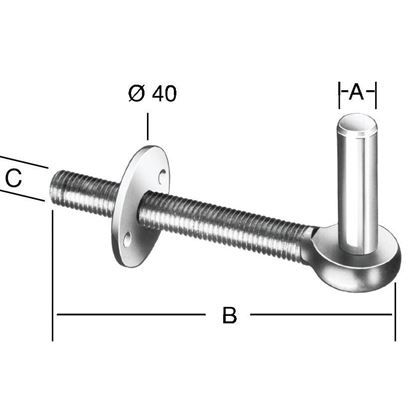 Hinge pin d.10 k:71010Z
