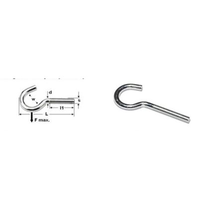 M6x50 BLUE ZINC Cup hook