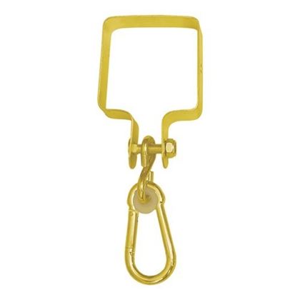 90x90 YELLOW ZINC collar hook with snap