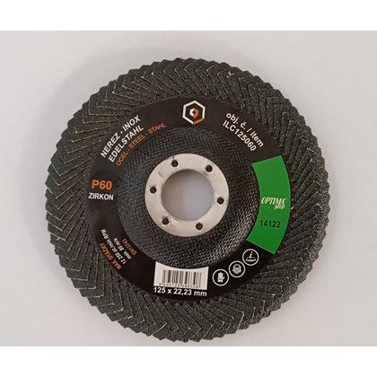 125/60 Fe/A2 Flap disc for Stainless Steel for corner ILC12560 OPTIMA
