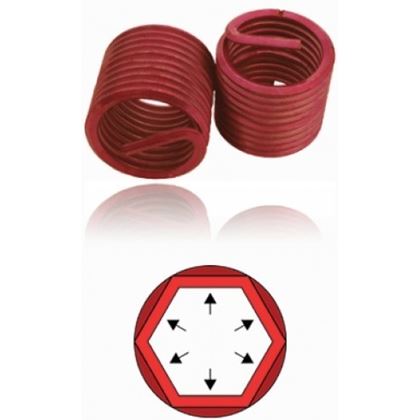 Wire thread inserts M4x0.7x4 1d STAINLESS STEEL 1.4301 screw grip