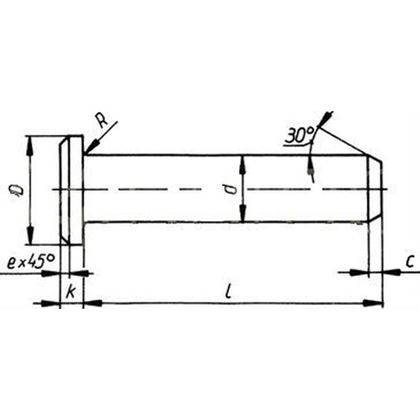 20h11x93 ZINC pin DIN 1435 A