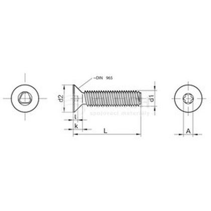 M6x16 ZINC Thread forming screws TORX 30 DIN 7500M