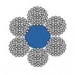 16.0 ZINC Wire rope 6x37 DIN 3066