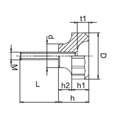 M12x40 Adjustable feet JJZ 50