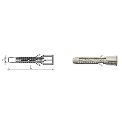 6x38 Knotting plug with collar UH-L