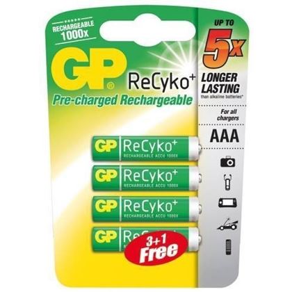 battery rechargeable AAA blister (4 pcs)