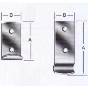 Simple External Latches, A-12.6mm, B-44mm, ZINC