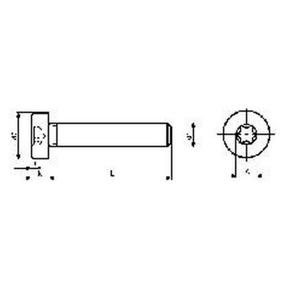 M5x10 ZINC 8.8 socket head screws low TORX 25 ISO 14580