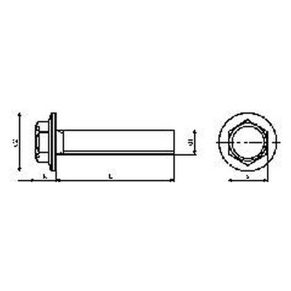 M3x6 ZINC Hexagon flange bolt ECO-fix BN 5950