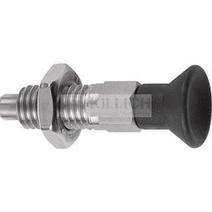 plastic locking pin head without latch groove with locknuts M12x1.5 A2 Stainless steel hardened