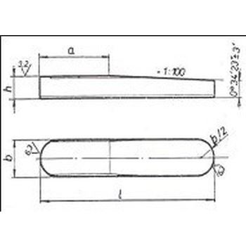 6x6x25 Parallel keys CSN 02 2513