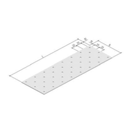100x240x2 Nail plate ZINC 20580