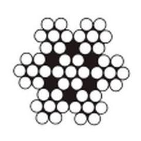 4.0 A4 STAINLESS STEEL Wire rope 7x7 DIN 3055 coil 1000m