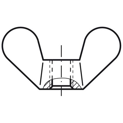 M8 A2 STAINLESS STEEL Wing nuts GT DIN 315