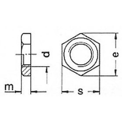 3/8 G ZINC Pipe nuts, parallel pipe thread DIN 431B