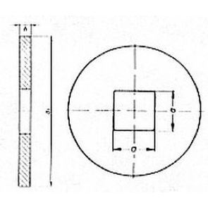 M12 d. 14x44x4 ZINC 100HV Washers, especially for wood contruction DIN 440 V