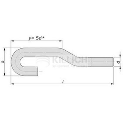M16x320 ZINK Masonry bolts DIN 529 B