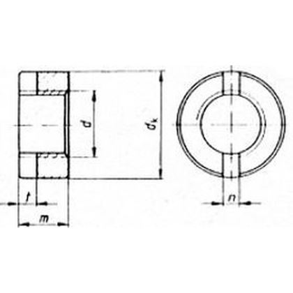 M8 STAINLESS STEEL Slotted round nuts DIN 546