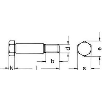 M14x65 PLAIN 8.8 Hexagon fitting bolts, long thread DIN 609