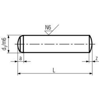 3x36 m6 Parallel pin hardened DIN 6325