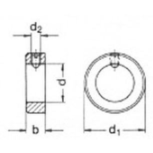 14x25x12 A1 STAINLESS STEEL 1.4305 Adjusting ring DIN 705/914