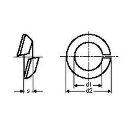 18,5 PLAIN Spherical spring washer