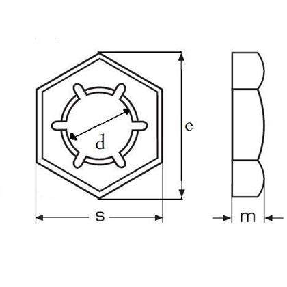 M5 BLACK Lock nuts DIN 7967