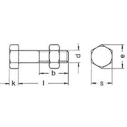 bolt M16x70 PLAIN 5.6 AD-W7/TRD hexagonal head, full thread, ISO 4017