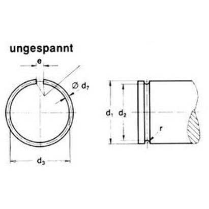 16 STAINLESS STEEL Snap rings for shafts and bores DIN 7993A