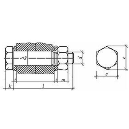 M16x65 PLAIN 10.9 HOT DIP GALVANIZER, short thread DIN 7999 / EN 14399-8