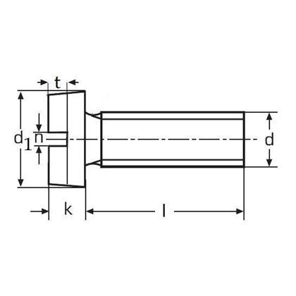 M6x16 BRASS/NICKEL Slotted cheese head screws DIN 84